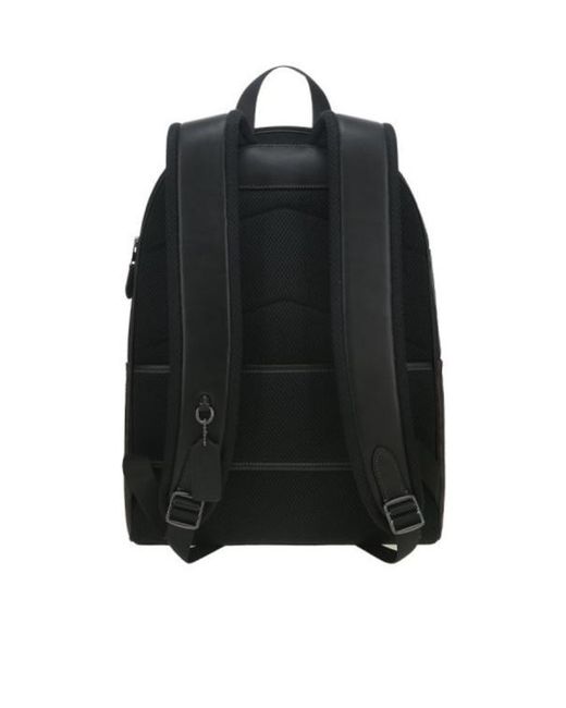 COACH Black Logo Backpack for men