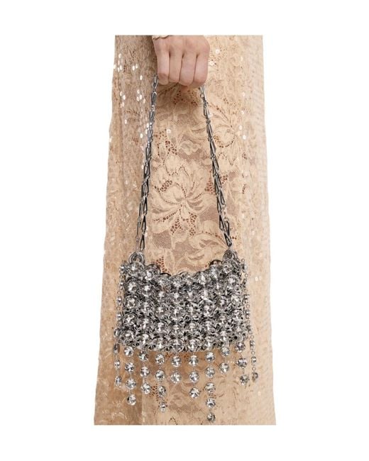 Rabanne White Rabanne 1969 Nano Fringe Shoulder Bag