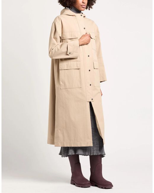 Brunello Cucinelli Natural Plain Colour Full-Length Jacket