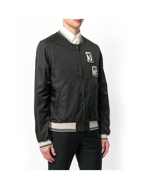 Dolce & Gabbana Black Techno Cloth Casual Jacket for men