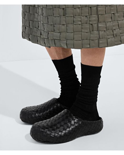 Bottega Veneta Black Klog Mule for men