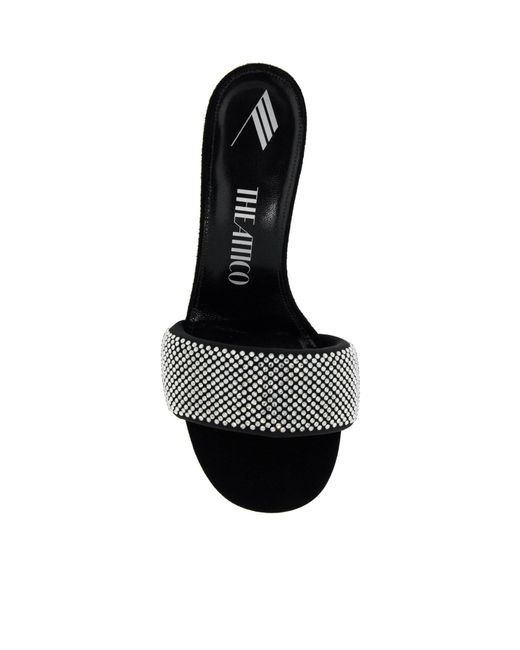 The Attico Black The Rem Embellished Mules