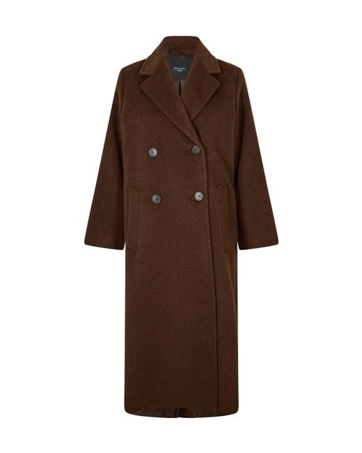 Weekend by Maxmara Brown Structured Long Coat