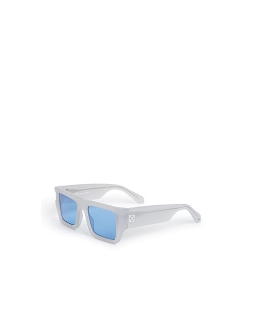 Off-White c/o Virgil Abloh Blue Full Frame Sunglasses for men