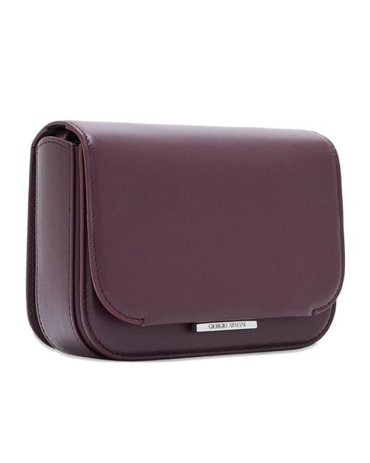 Giorgio Armani Purple Mini X 10 Corso Como Push-Lock Shoulder Bag