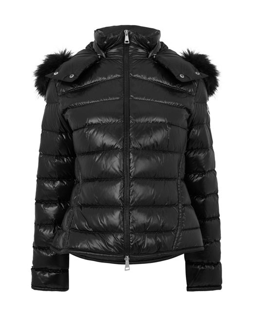 Moncler Black Glossy Short Down Jacket