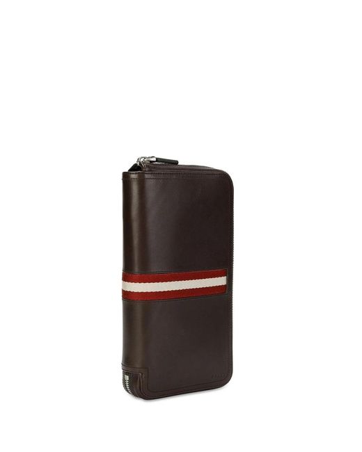 Bally Black Logo Long Wallet for men