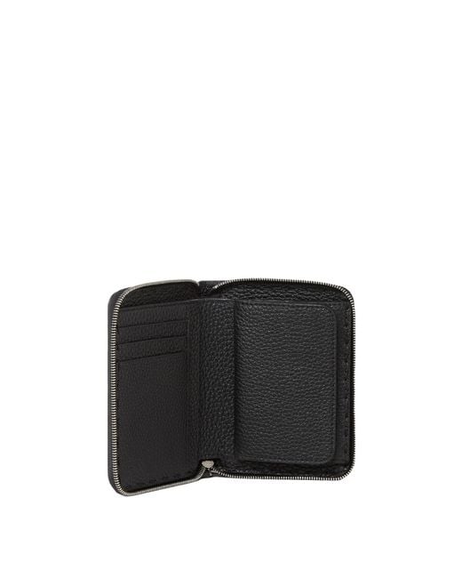 Fendi Black Selleria Wallet With 106 Hand-Sewn Stitches for men