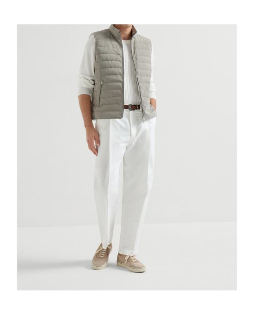 Brunello Cucinelli Gray Gilet Vest for men