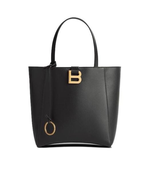 Balenciaga Black Hourglass Soft Small Tote Bag