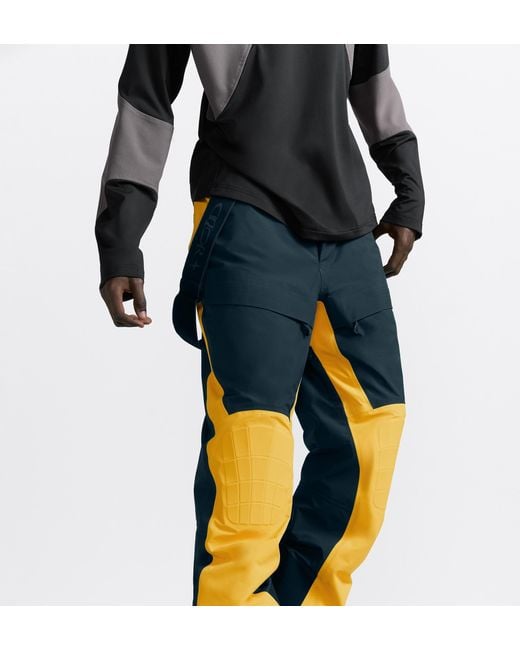 Dior Blue And Descente And Lewis Hamilton Ski Pants With Suspenders for men