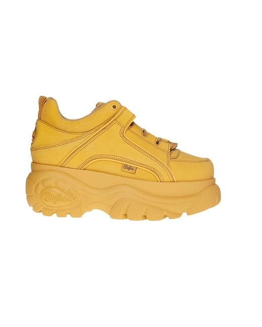 Buffalo Yellow 1339-14 Logo Platform Casual Sneakers for men