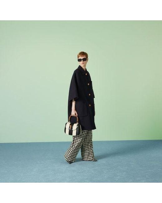 Gucci Blue Reversible Coat