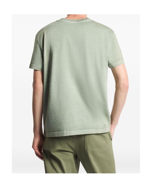Fay Green Archive Logo Patch T-Shirt for men