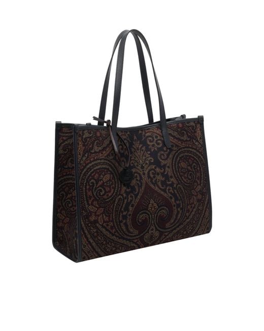 Etro Black Large Love Trotter Bag