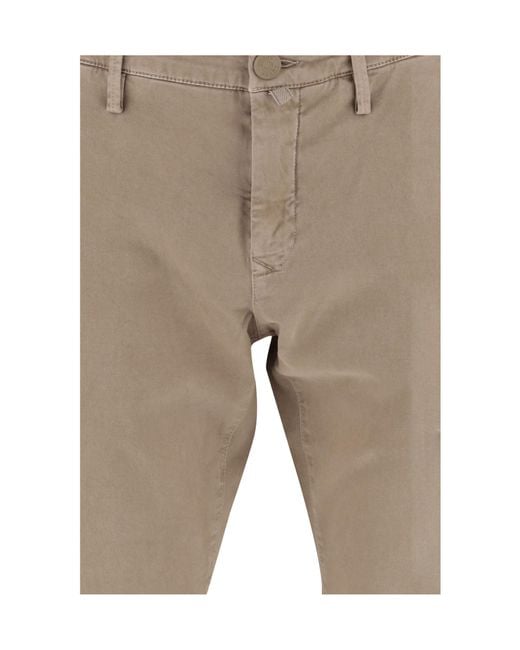 Jacob Cohen Natural Straight Leg Stretched Chinos for men