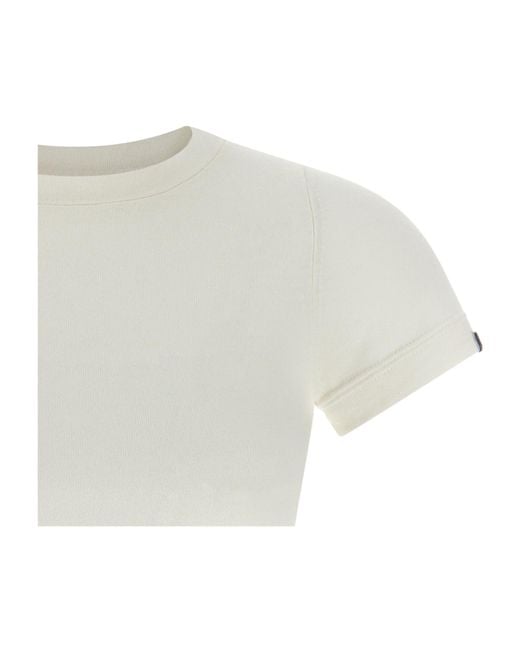 Extreme Cashmere White Short-Sleeved T-Shirt