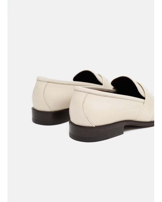 Céline White Malaquais Triomphe Loafer