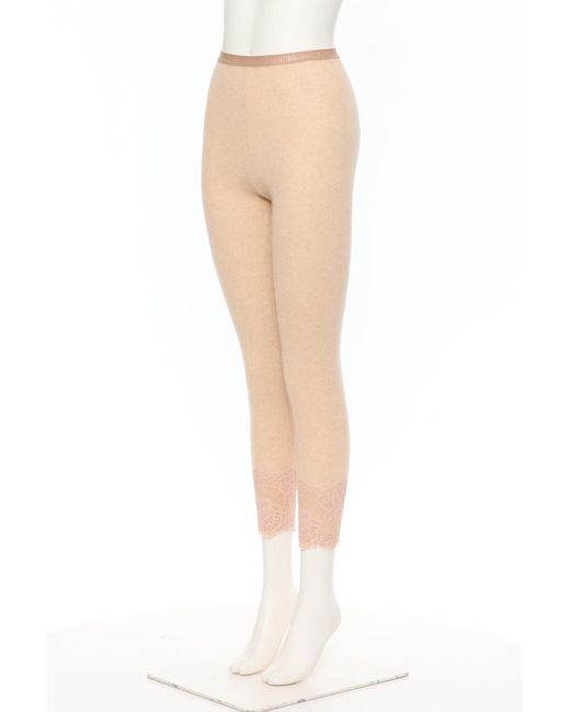 Valentino White Cashmere Leggings