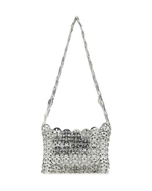 Rabanne White Rabanne Iconic 1969 Nano Shoulder Bag