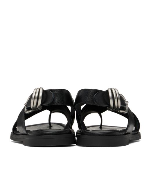 Rag & Bone Black Round Toe Flat Slippers