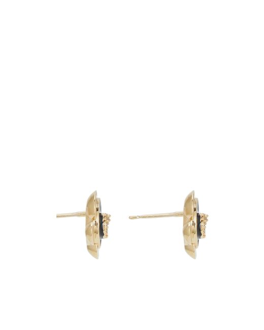 Ferragamo Metallic Ferragamo Gancini Charm Embellished Earrings