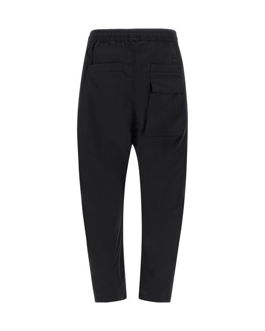 Thom Krom Black 34 Drawstring Low-Crotch Pants for men
