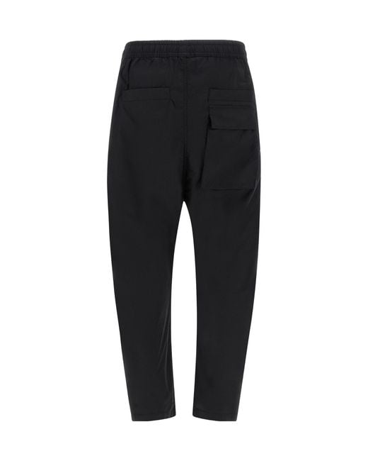 Thom Krom Black 34 Drawstring Low-Crotch Pants for men