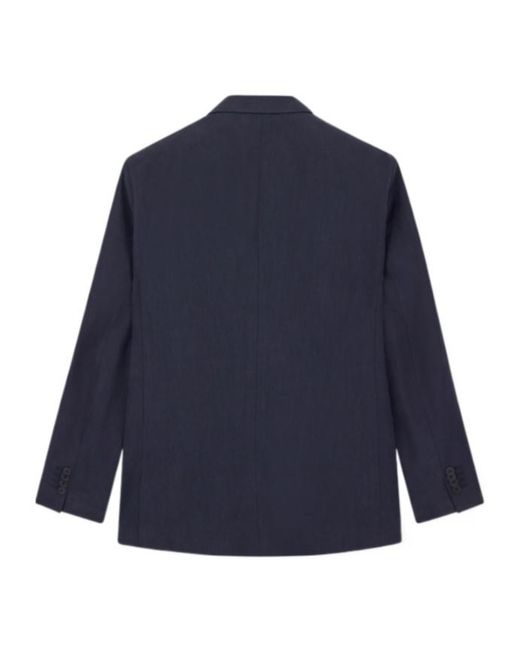 Giorgio Armani Blue Single-Breasted Long-Sleeved Jacket for men