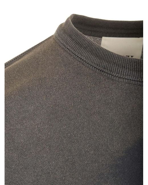 Isabel Marant Gray Mikoy Logo Printed Sweatshirt for men