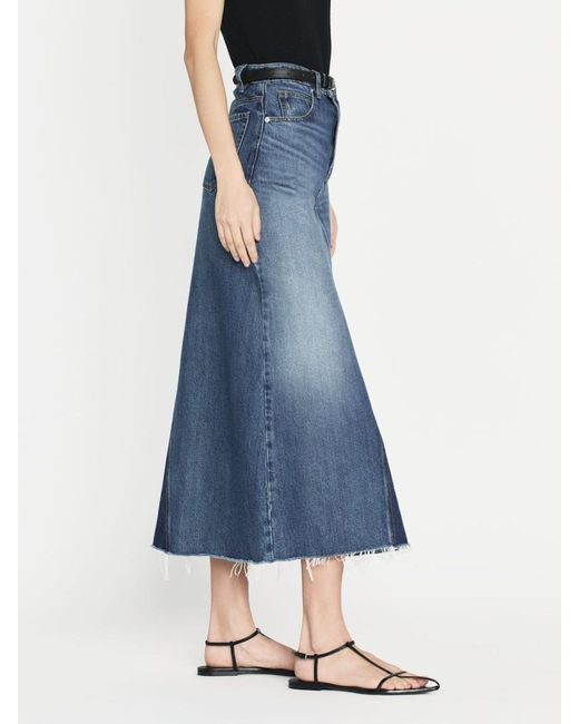 FRAME Blue The Dorothy Maxi Skirt