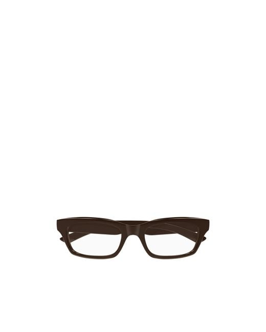 Balenciaga White Eyewear Rectangle Frame Glasses for men