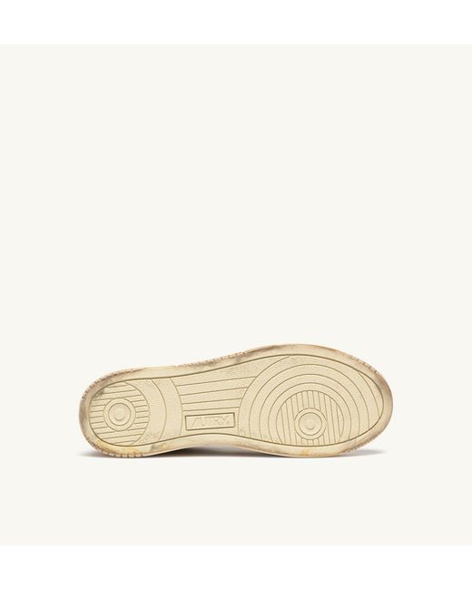 Autry Natural Distressed Low-Top Sneakers for men
