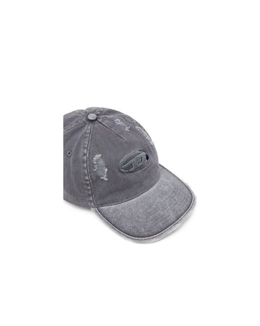 DIESEL Gray C-Ball Baseball Cap for men