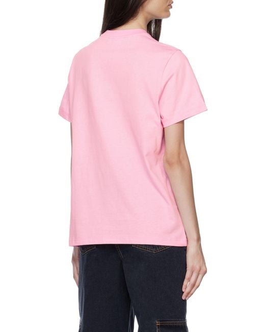 Ganni Pink Smiley T-Shirt
