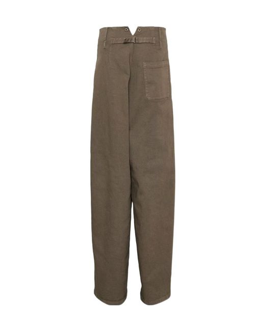 N°21 Green Casual Pants With Belt Loops
