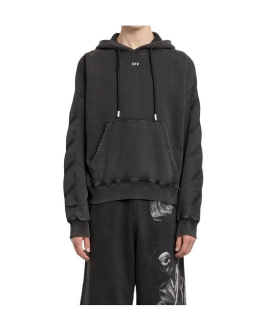 Off-White c/o Virgil Abloh Black Matthew Drawstring Hoodie for men