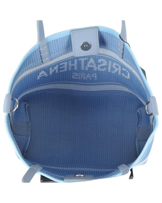Crisathena Blue Small Handle Shoulder Bag