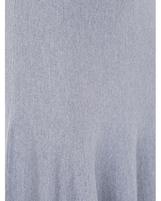 Khaite Gray Mayu Knitted Skirt