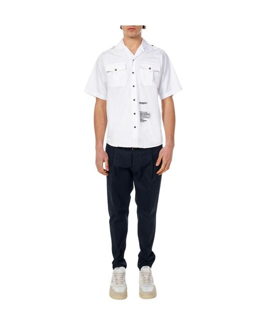 DSquared² Blue Cropped Tapered Pants for men