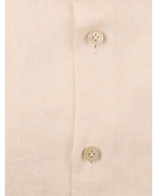 Kiton Natural Button-Down Shirt for men