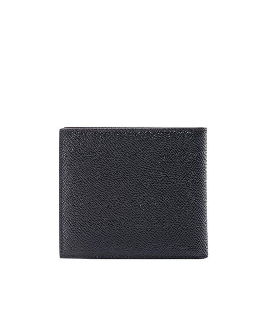 Dolce & Gabbana Blue Logo Plaque Bi-Fold Wallet for men