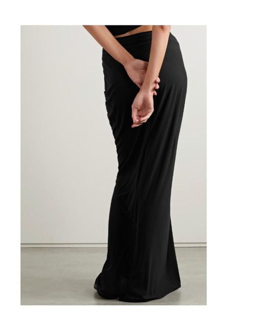 Norma Kamali Black Wrap Skirt