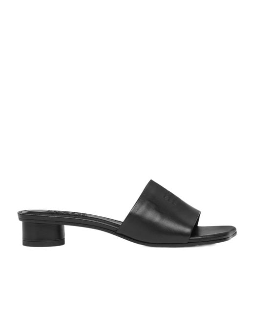 MM6 by Maison Margiela Black Anatomic Sandals