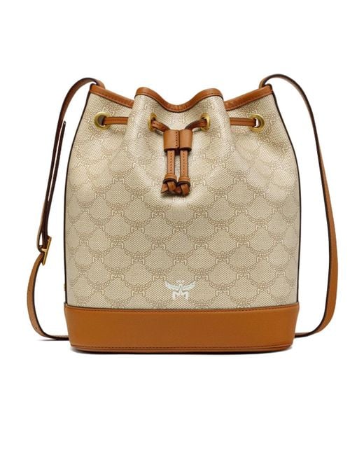 MCM Natural Adjustable Shoulder Strap Shoulder Bag