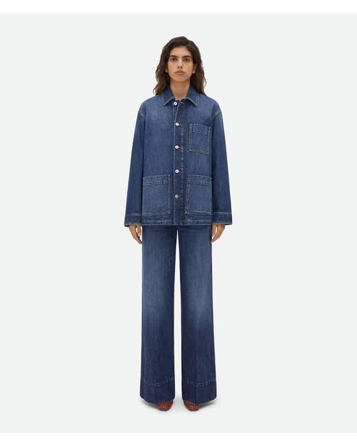 Bottega Veneta Blue Washed Denim Jacket