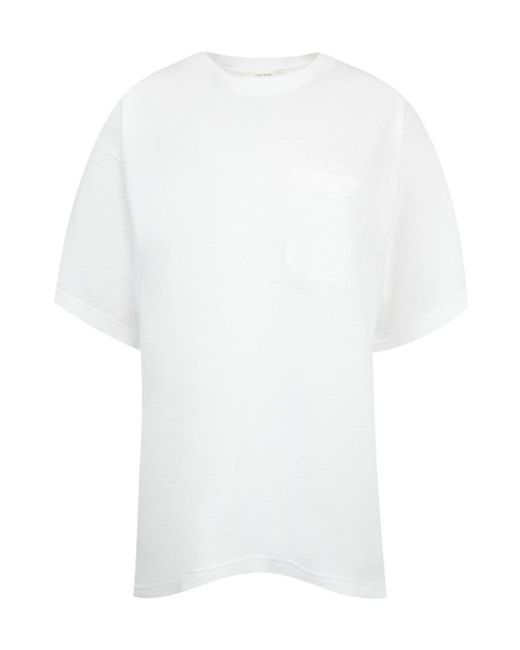 The Row White Kaddy Cotton T-Shirt