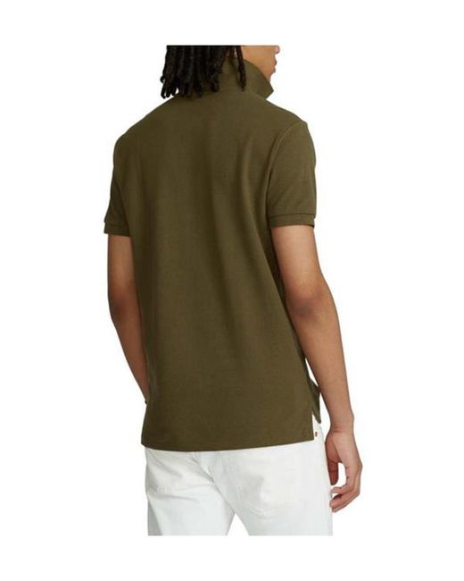 Polo Ralph Lauren Green Logo Short-Sleeved Polo Shirt for men