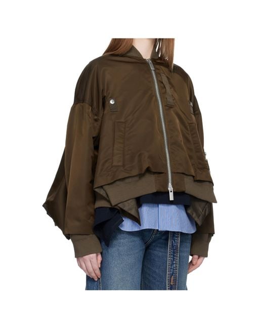 Sacai Brown Pilot Casual Jacket