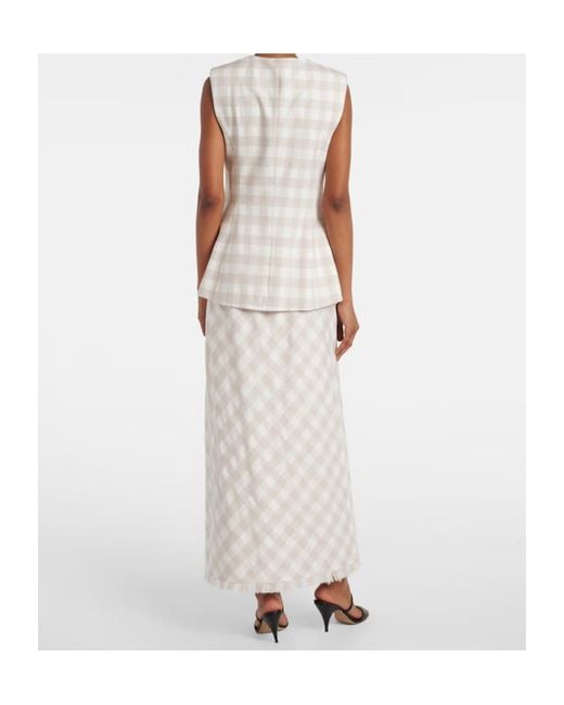 Jonathan Simkhai White Calliope Gingham Vest